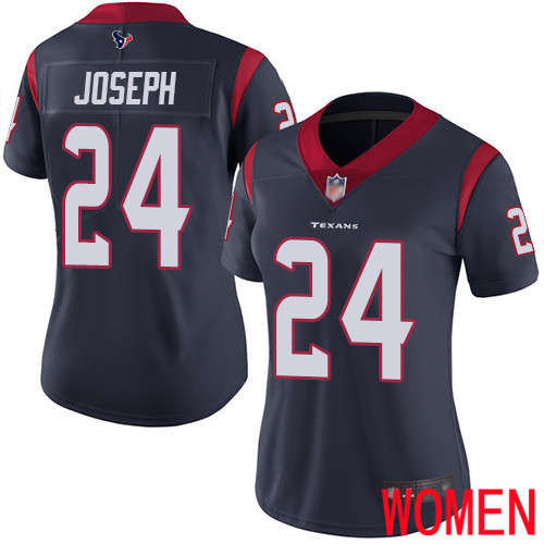 Houston Texans Limited Navy Blue Women Johnathan Joseph Home Jersey NFL Football #24 Vapor Untouchable->women nfl jersey->Women Jersey